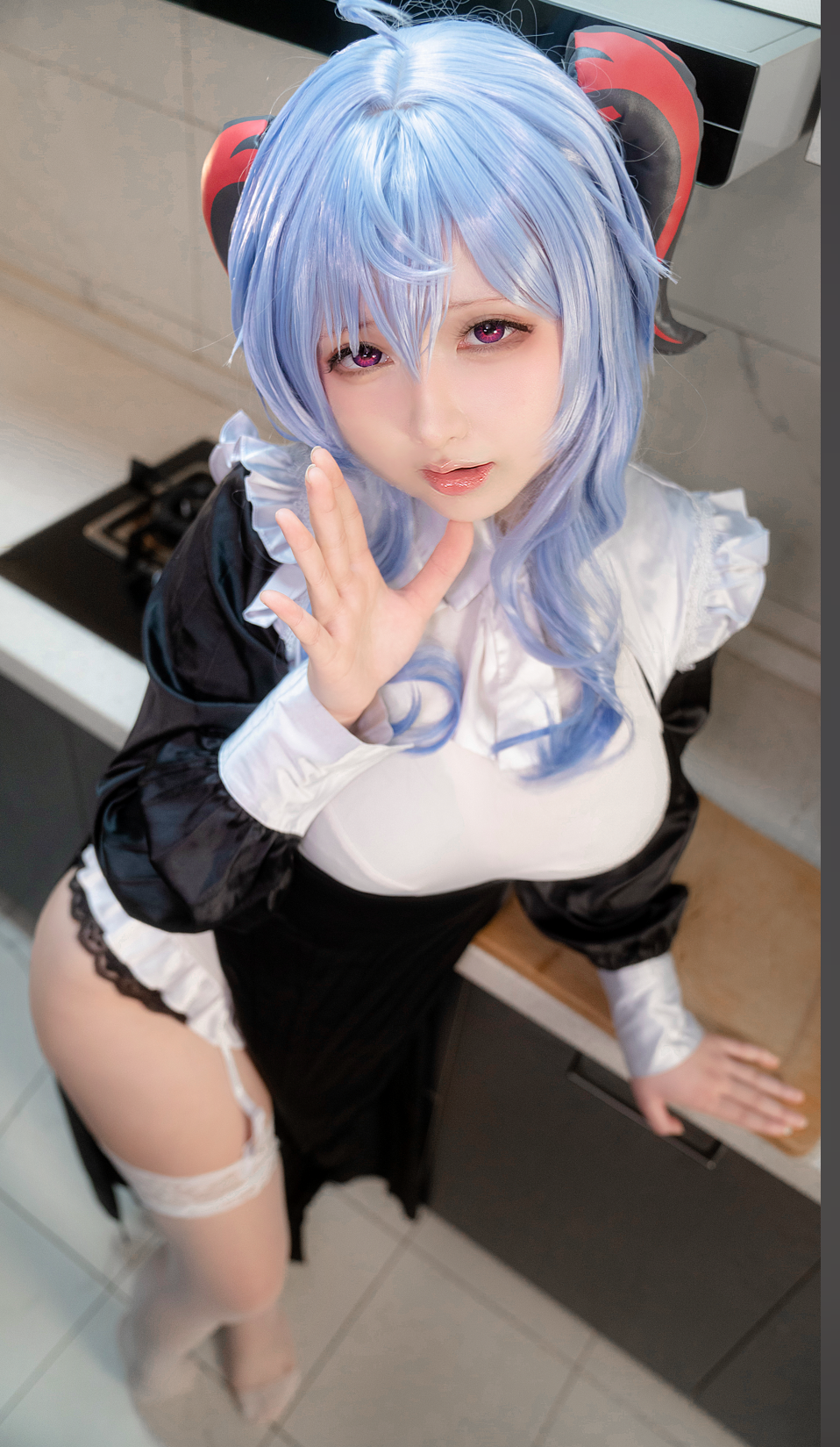 图片[3]-【COSPLAY】[樱梨梨] 甘雨修女 [26P]【600M】-嘤嘤怪之家