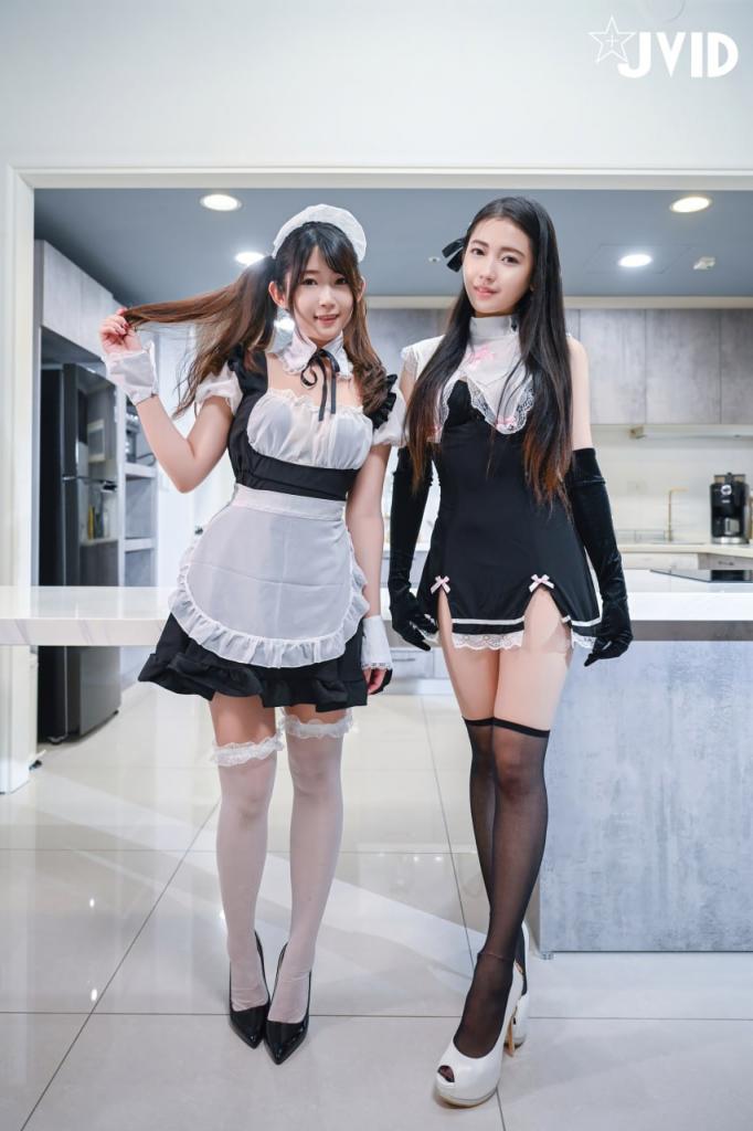 图片[4]-【COSPLAY】[夏暮光 x Mini肉包] 黑丝 白丝 豪宅双女仆 [99p]【800M】-嘤嘤怪之家