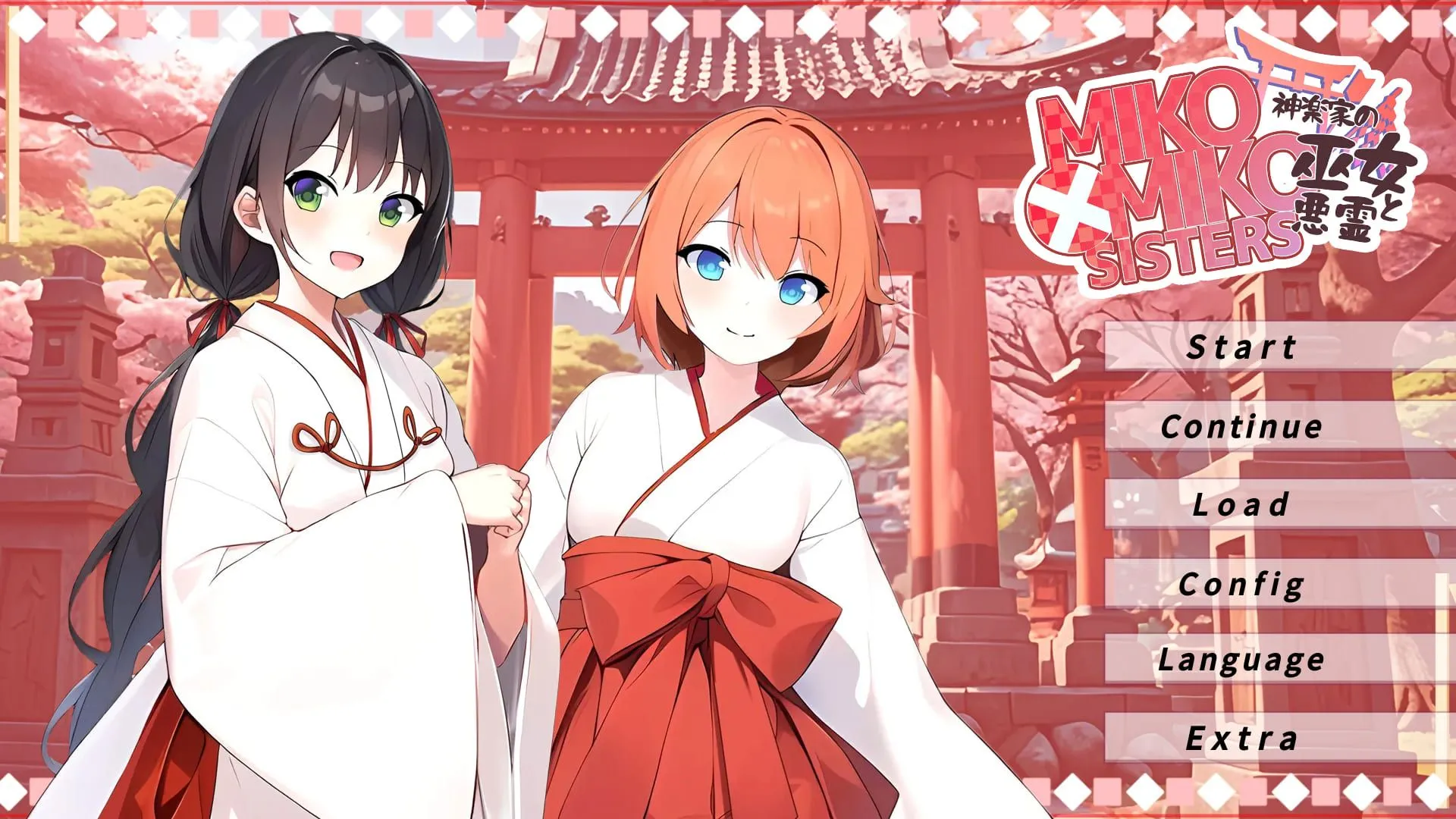 图片[1]-【日式ADV/中文】MIKO x MIKO SISTERS 神楽家の巫女と悪霊 STEAM官方中文版【200M/新作】-嘤嘤怪之家