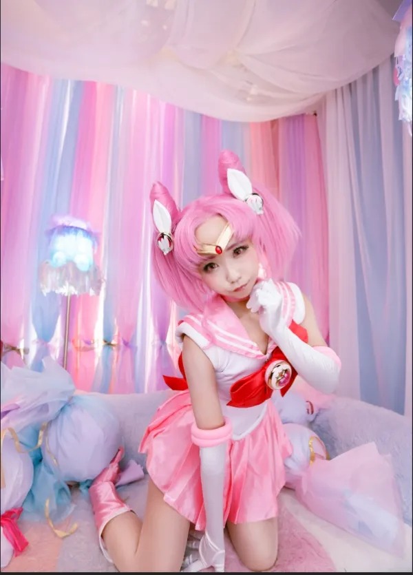图片[1]-【COSPLAY】さくら。製作所]美少女戦士セーラームーンうさぎちびうさROM写真集W moon[274p]【400M】-嘤嘤怪之家