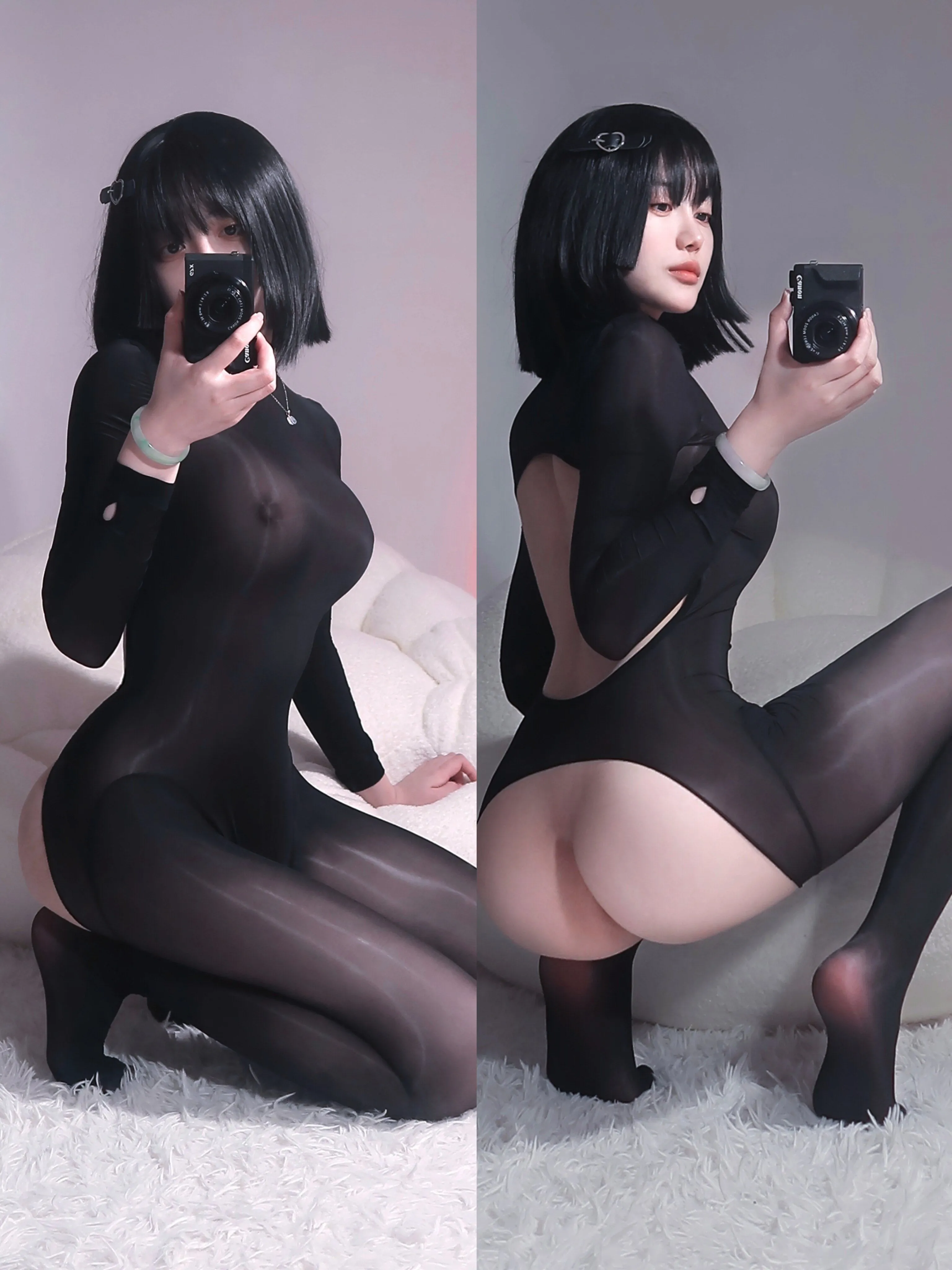 图片[3]-【COSPLAY/带视频】高桥千凛 – 油光连体黑丝[52p 5v]  【500M】-嘤嘤怪之家