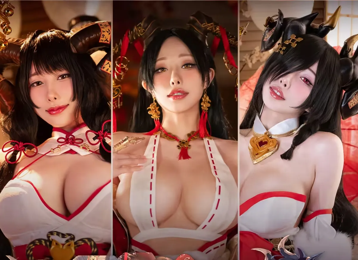图片[2]-[COSPLAY] [雨波HaneAme] 色欲邪羊巫女 原创写真集 Vol.10 [88P] [600M]-嘤嘤怪之家