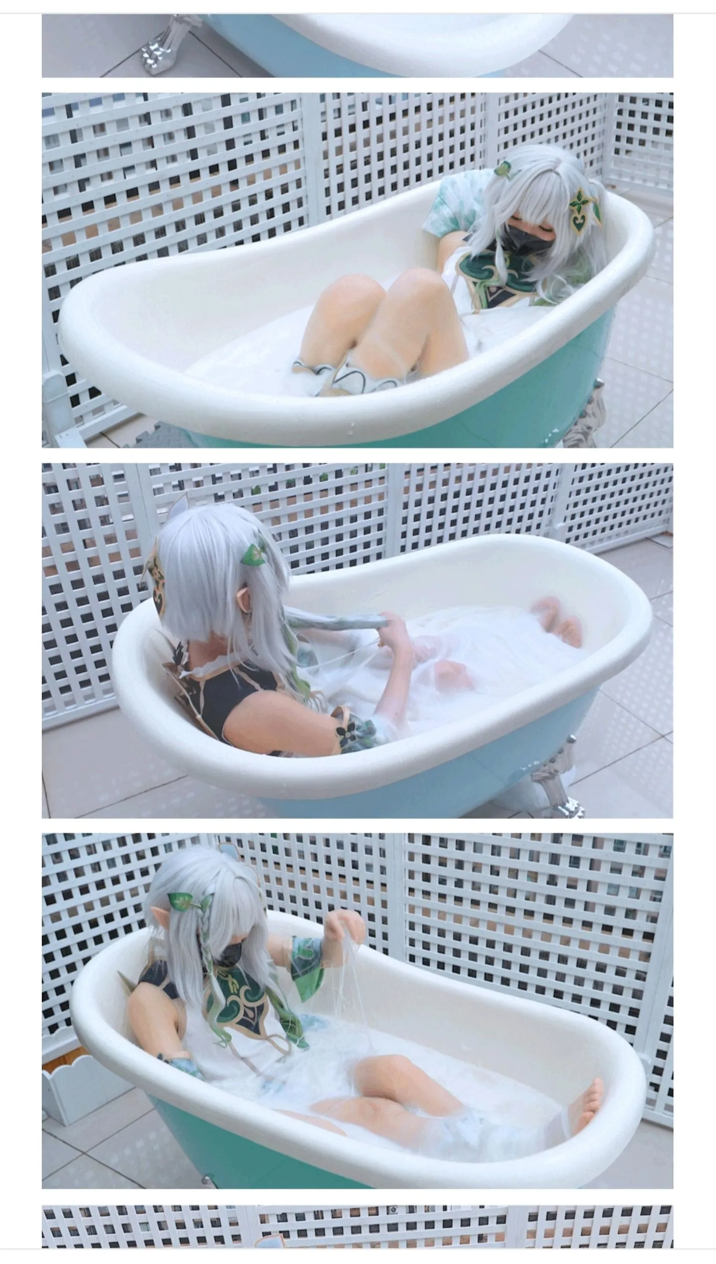 图片[1]-[COSPLAY/视频/特殊XP] 叶沫沫的沫沫酱 patreon赞助视频：纳西妲+黏液汤池slime tub [1V] [3G]-嘤嘤怪之家