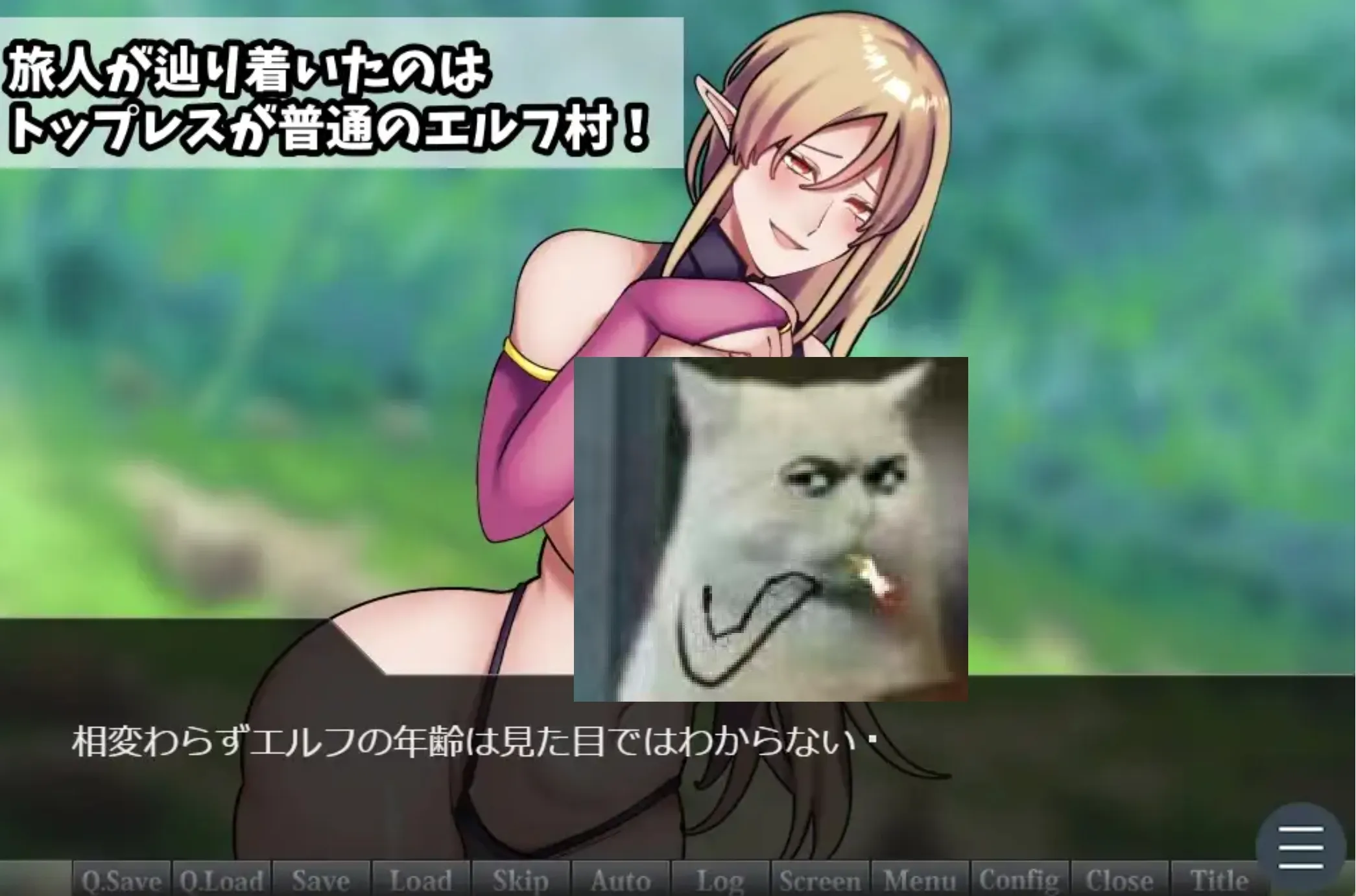 图片[1]-[日式RPG/AI汉化] 无上装精灵姐姐的村庄/トップレスエルフおねえさんのむら AI汉化版 [600M/新作]-嘤嘤怪之家