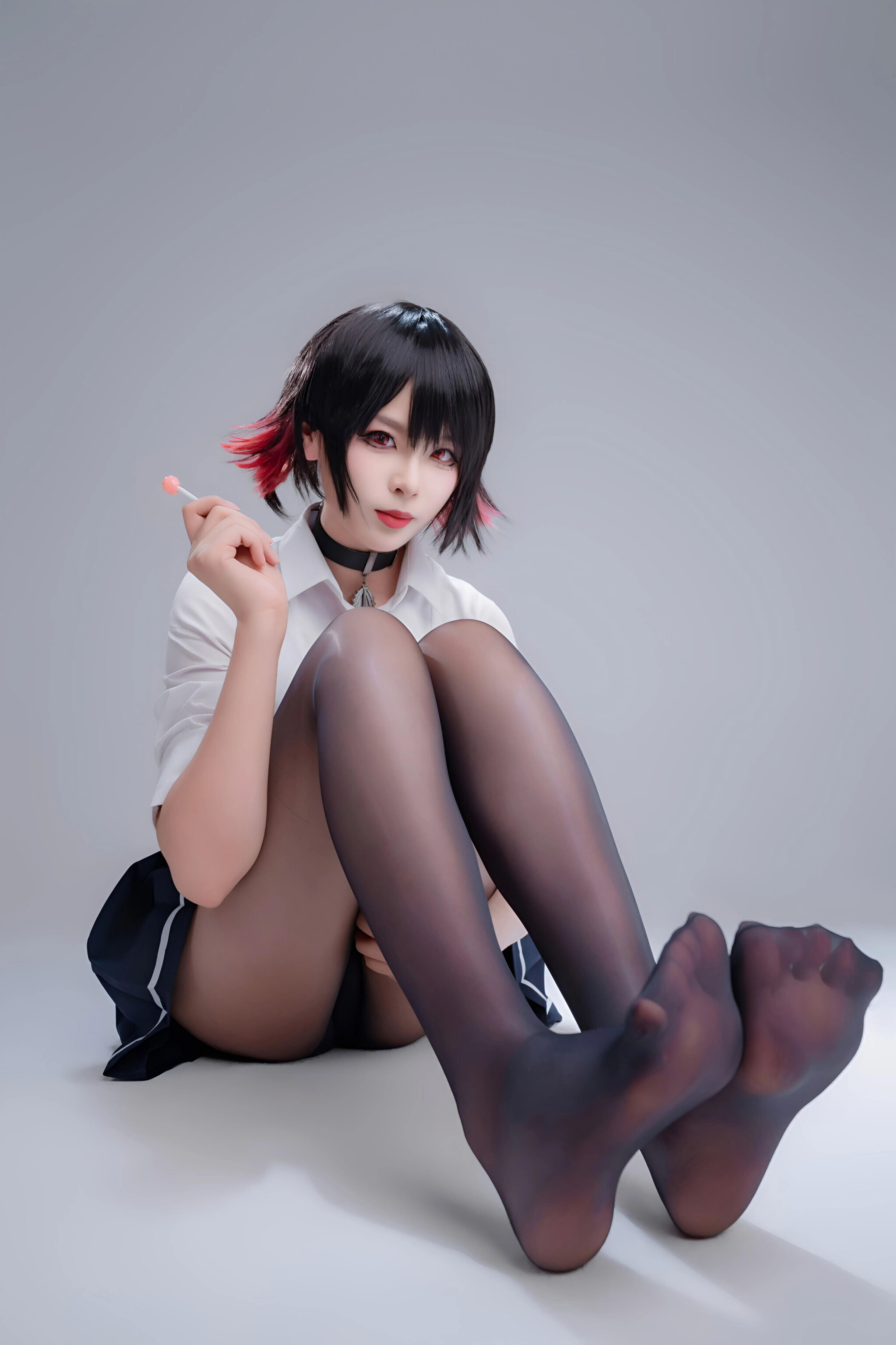 图片[1]-[COSPLAY/带视频] 轩萧学姐 – 鲨鱼妹爱莲乔 JK [100p 1v] [500M]-嘤嘤怪之家