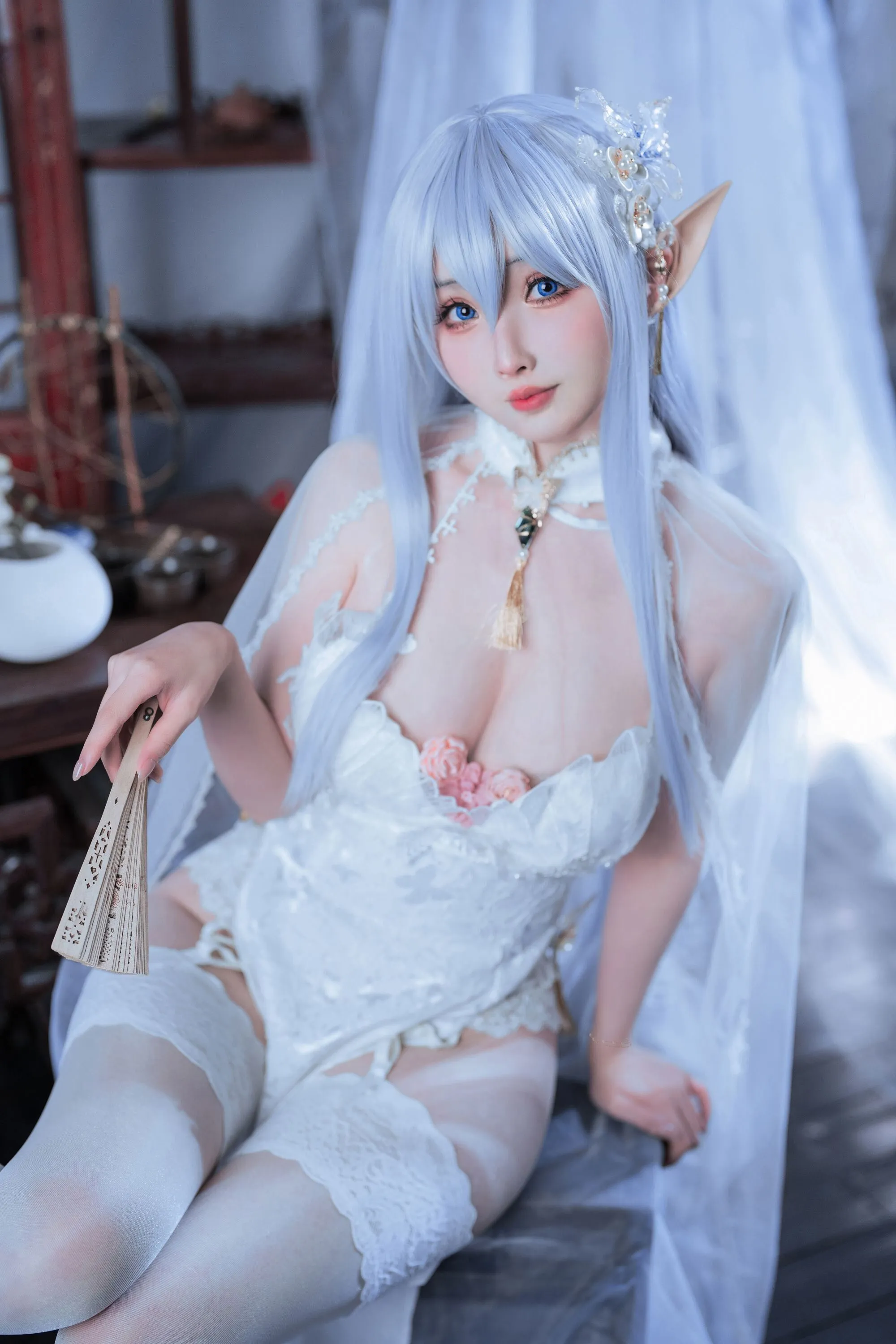 图片[5]-[COSPLAY/带视频] rioko凉凉子 Vol.129 阿尔比恩旗袍[43P 11V] [900M]-嘤嘤怪之家