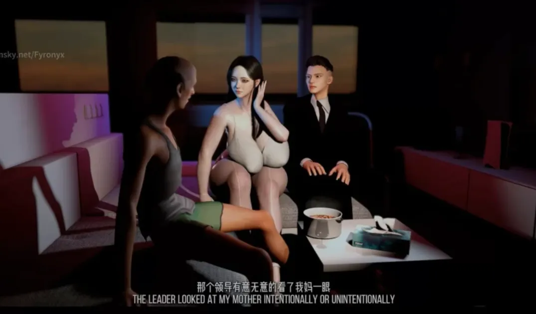 [3D动画/中文/步兵] VAM系列：趁虚而入 白丝妈妈醉酒后被爸爸的猥琐上司侵犯 [1V] [750M/CV]-嘤嘤怪之家