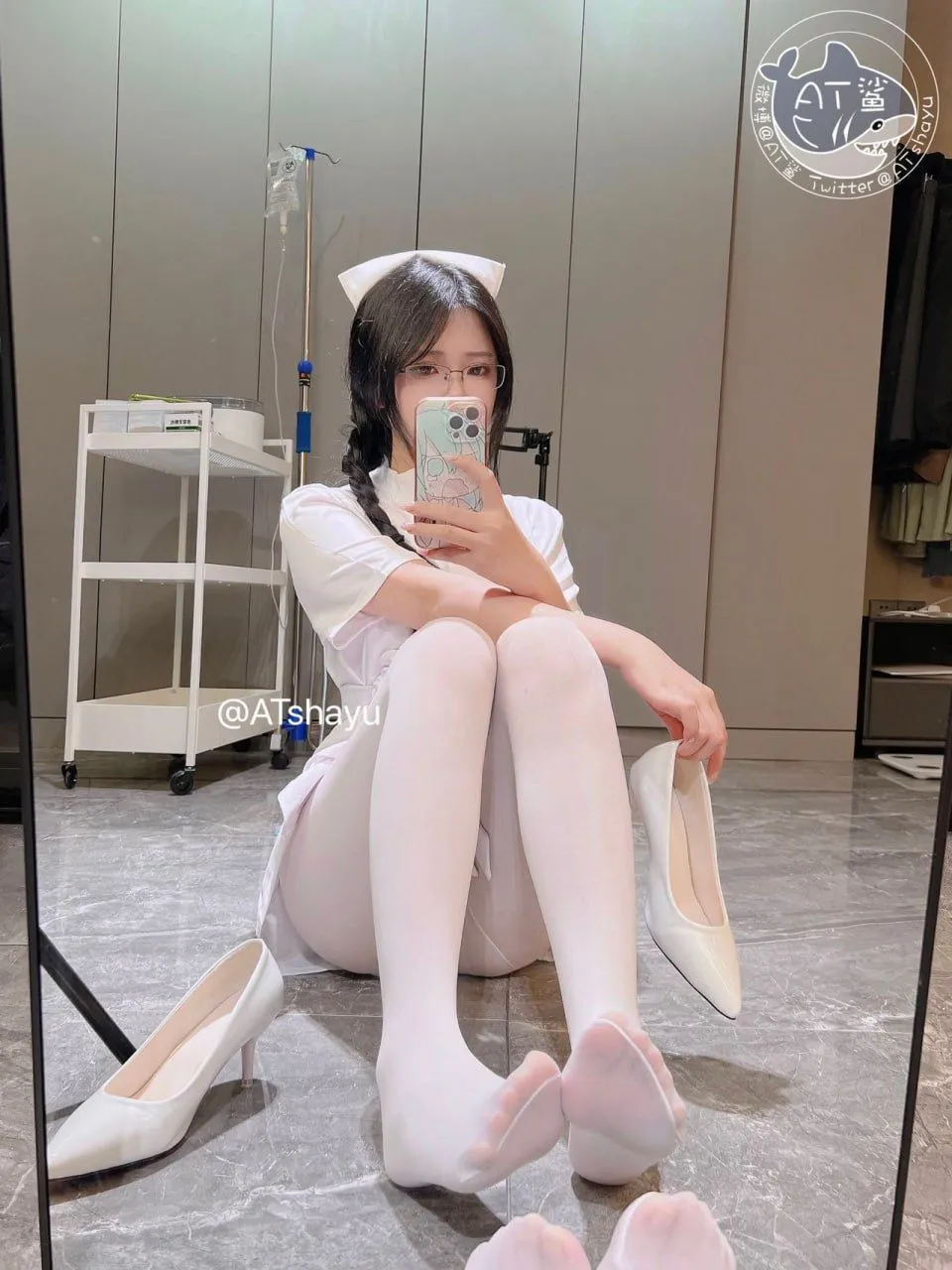 图片[4]-[COSPLAY/带视频] AT鲨 – 白丝护士 [141P 2V] [50M]-嘤嘤怪之家