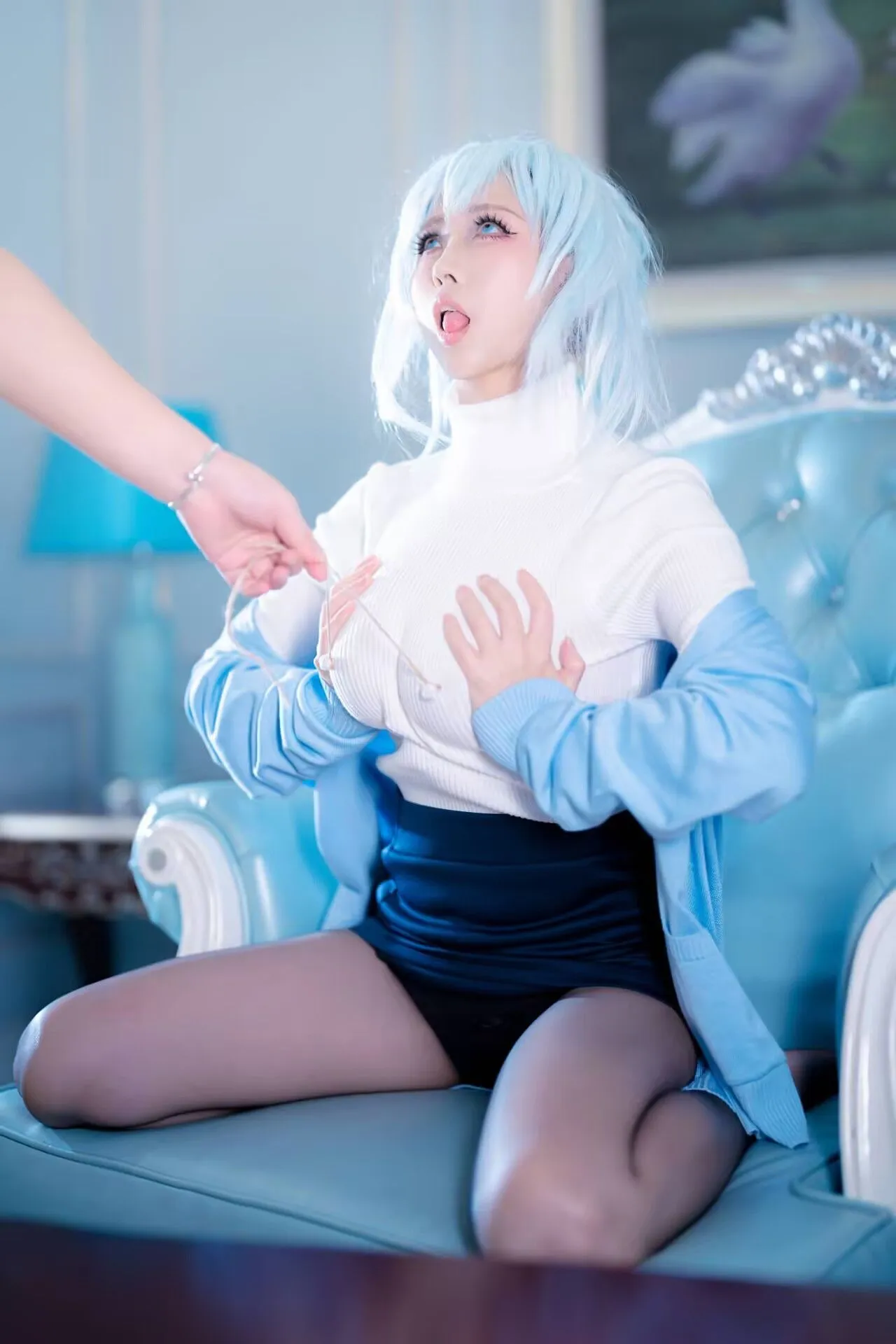 [COSPLAY] 上杉绘梨落 - 雪女 [48P] [800M]-嘤嘤怪之家