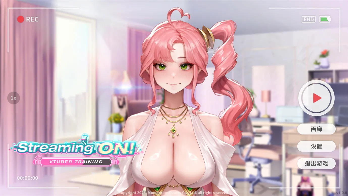 【日系SLG/官中/动态】直播开始！VTuber 训练 Streaming ON! VTuber Training 官方中文步兵版【698M】-嘤嘤怪之家