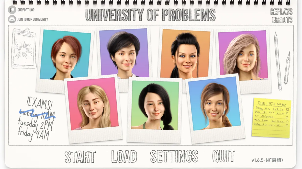 图片[1]-【SLG大作/汉化/动态】问题大学 学院情缘 University of Problems v1.6.5 AI汉化内嵌版【12.3G】-嘤嘤怪之家