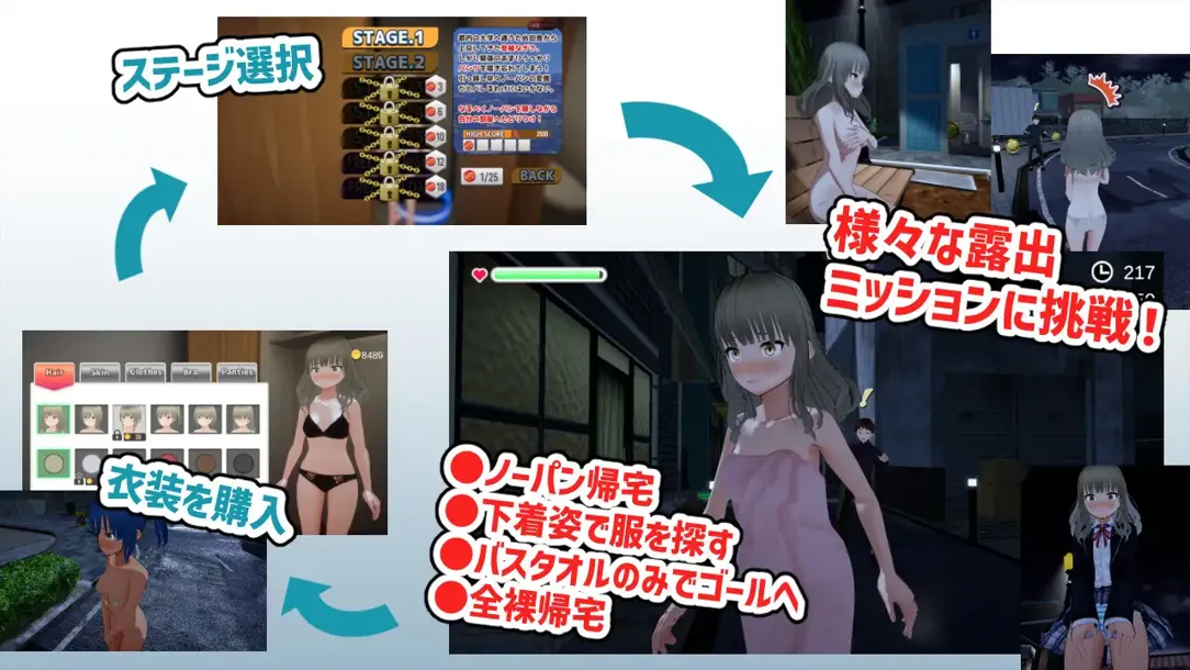 图片[5]-【3D互动/生肉/全动态/PC】全裸回家～草薙凪沙想回家～全裸帰宅～草薙なぎさは帰りたい～ Ver2.0 【5.12G】-嘤嘤怪之家